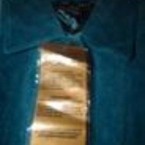 NWT $350 Dennis Basso Teal Leather Jacket Coat S 4